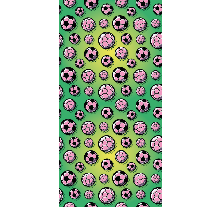 Sporty Ball Pattern custom wallpaper - TenStickers