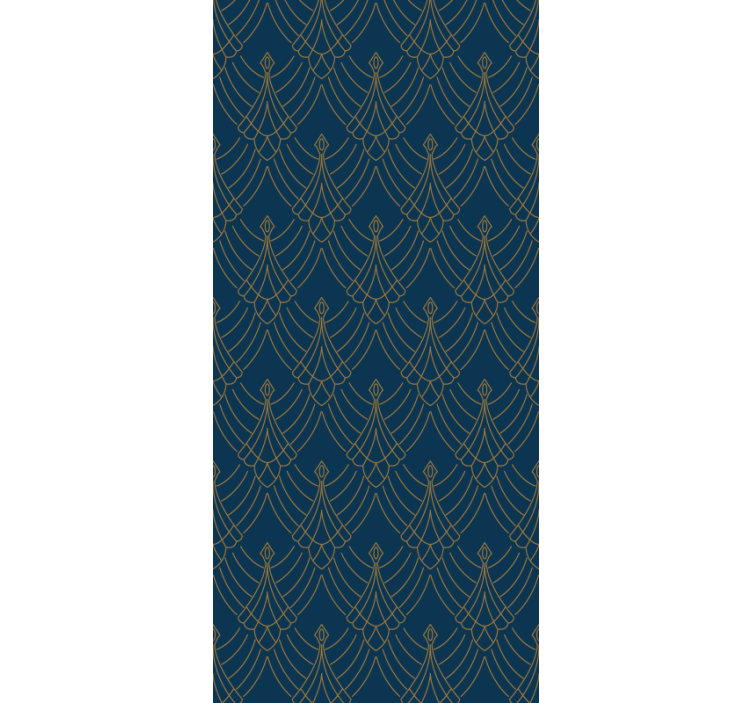 Elegant leaf design contemporary wallpaper - TenStickers