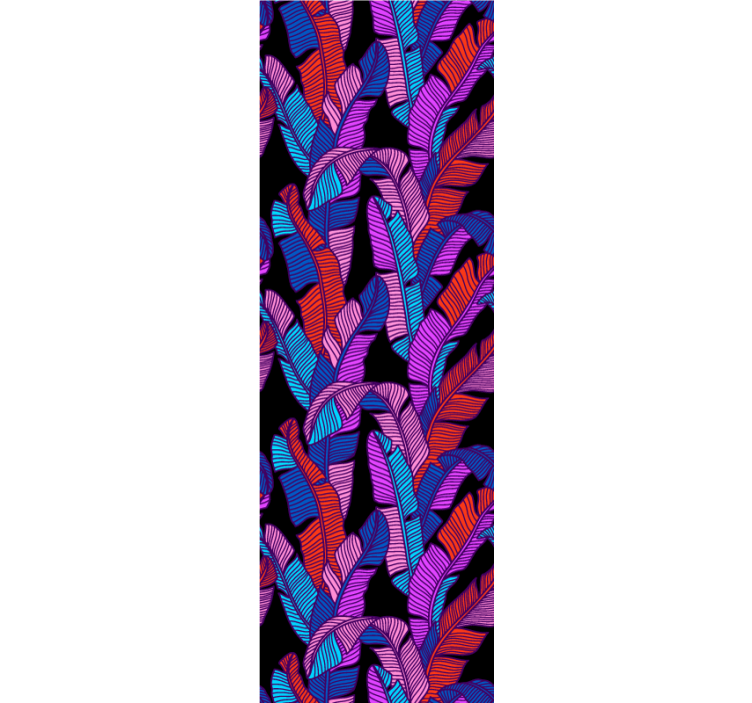 Big vibrant motif floral wallpaper - TenStickers