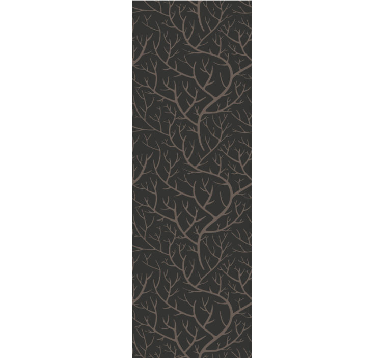 Branching grey design wallpaper of a tree - TenStickers