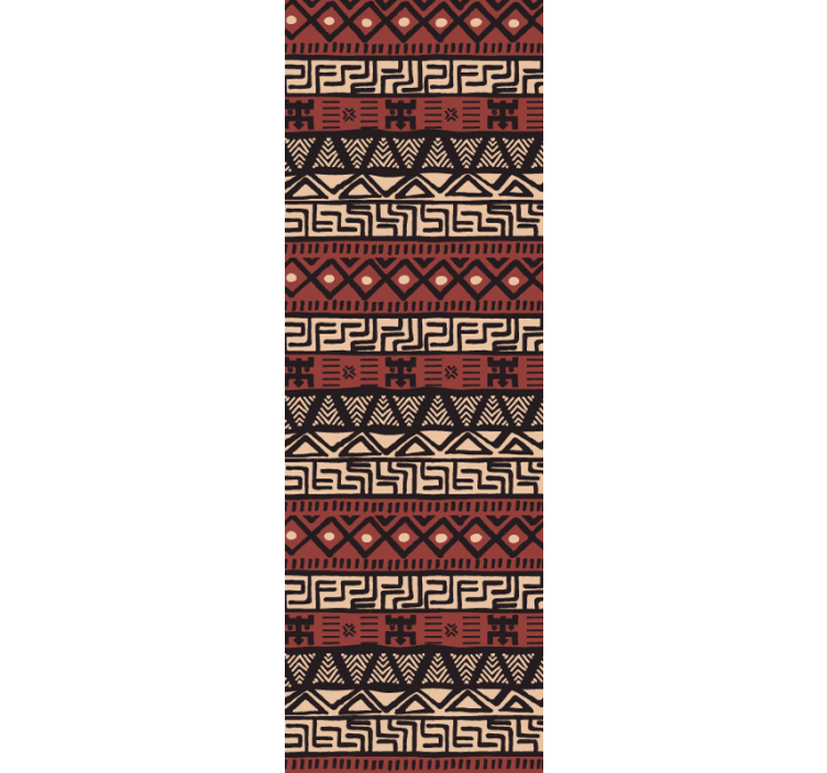 Geometric Tribal Patterns ornamental wallpaper - TenStickers