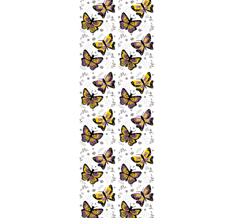 Fluttering wing design butterflies wallpaper - TenStickers