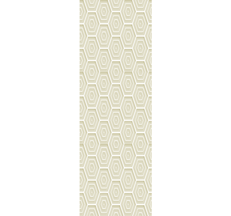 Hexagonal Structure wallpaper geometric - TenStickers