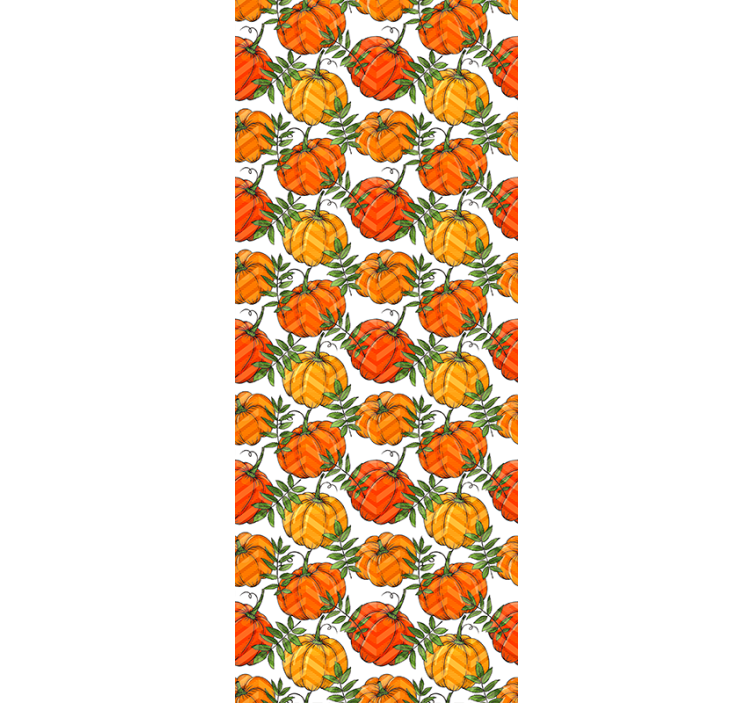 Pumpkin blooms cute halloween wallpaper - TenStickers