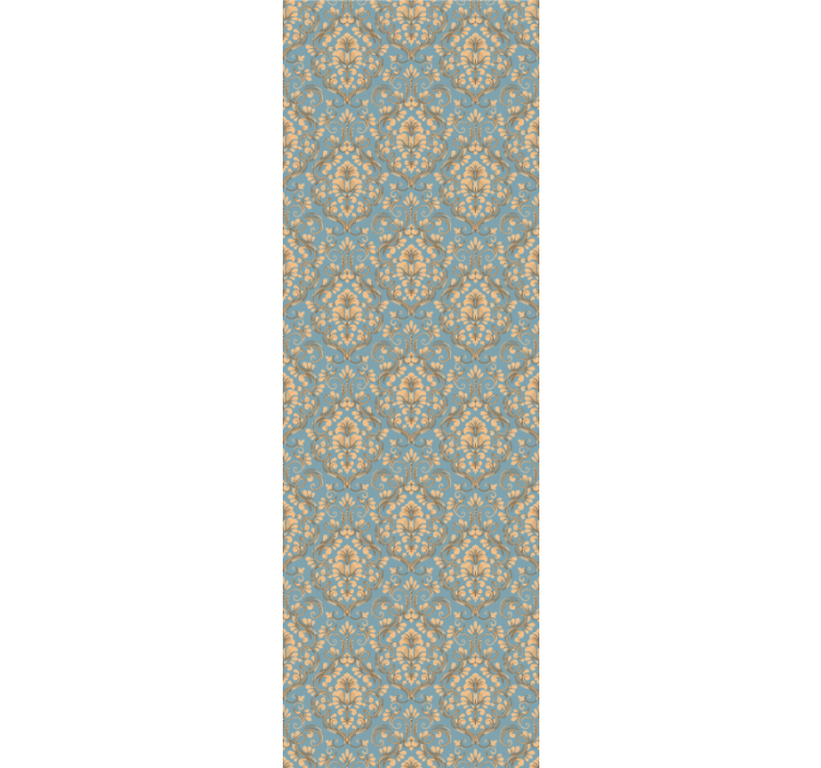Ornate floral Damask retro wallpaper - TenStickers