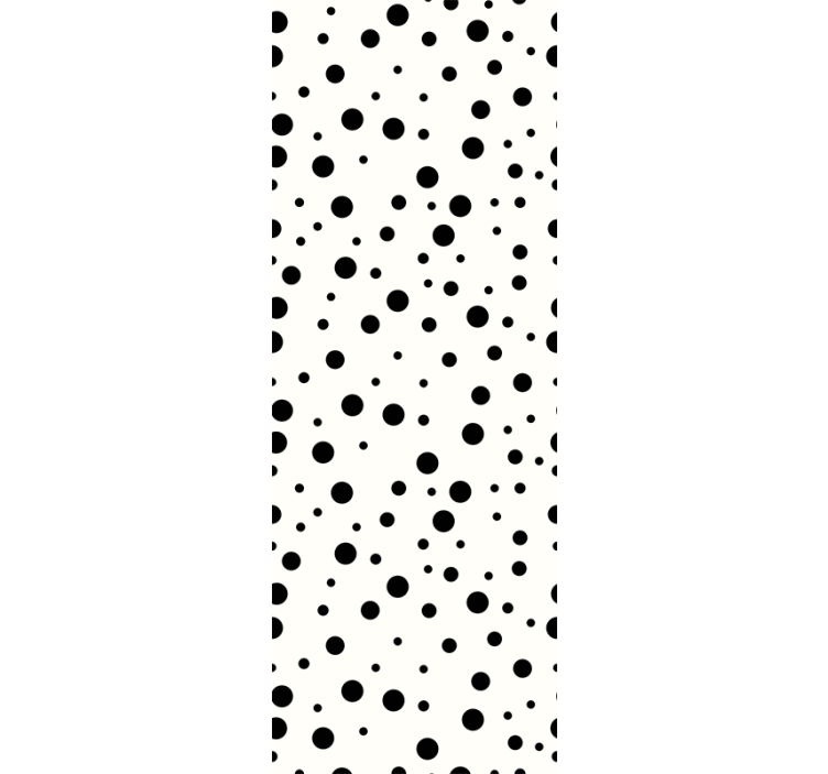 Polka dots wallpaper black dots - TenStickers