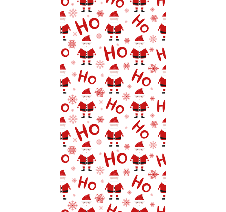 Holiday christmas wallpaper santa claus ho ho ho - TenStickers