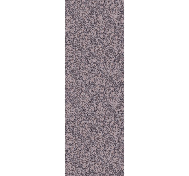 Living area wallpaper in abstract paisley design - TenStickers