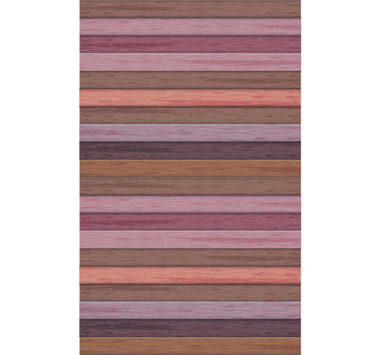 Ornamental wallpaper in gray and pink wooden texture - TenStickers