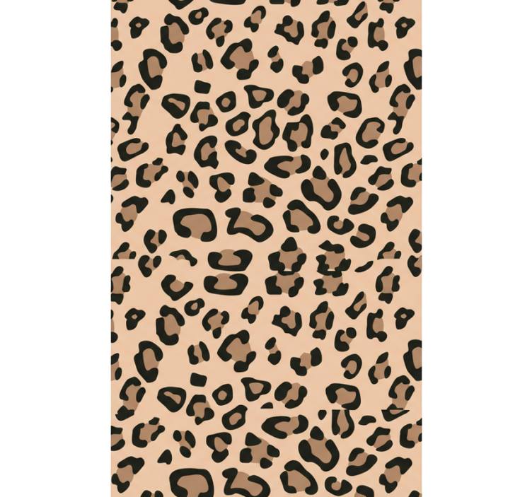 Living area wallpaper modern leopard pattern - TenStickers