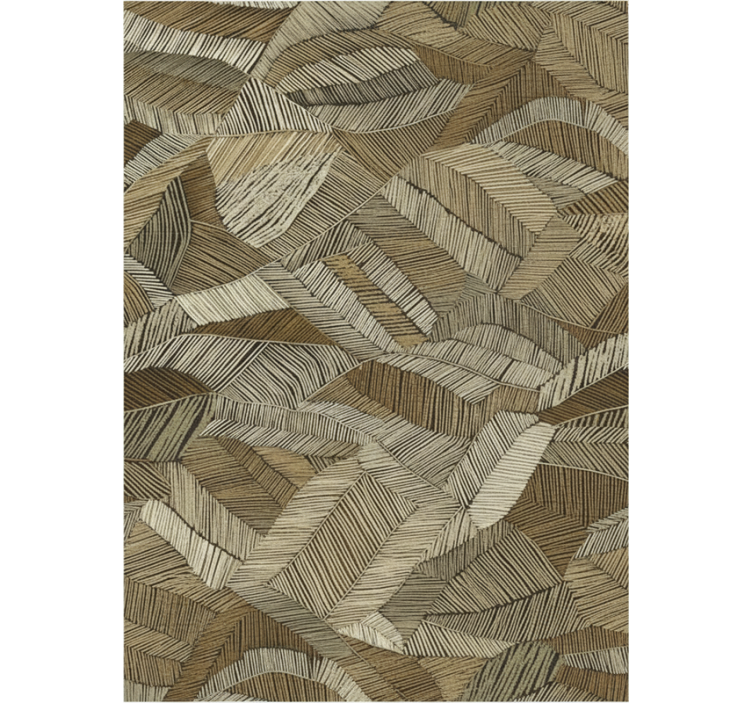 Living area wallpaper abstract geometric earth tones - TenStickers