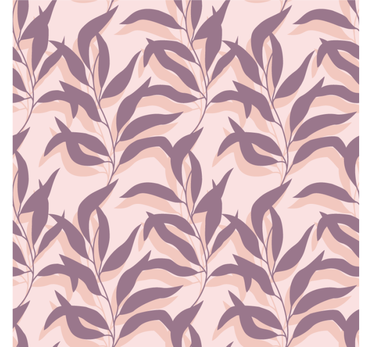 Palma tropical blush design wall paper in bedroom - TenStickers