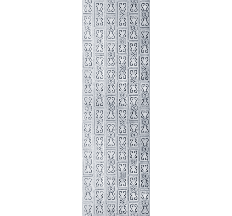 Ornamental wallpaper exotic plaster leaves - TenStickers