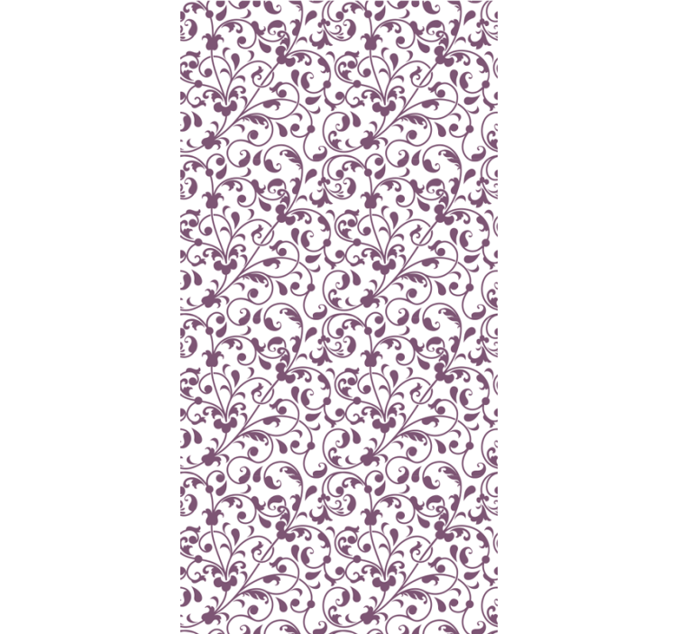 Living area wallpaper ornamentas leaf paisley - TenStickers