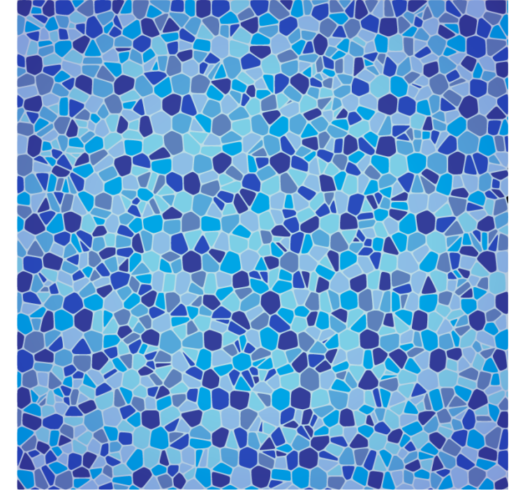 Textured wallpaper blue mosaic pattern - TenStickers