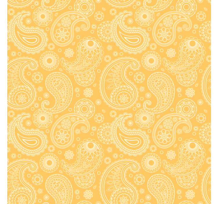 Textured wallpaper arabic paisley design - TenStickers