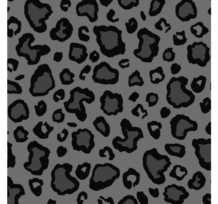 Animals wallpaper dark gray and black leopard pattern - TenStickers