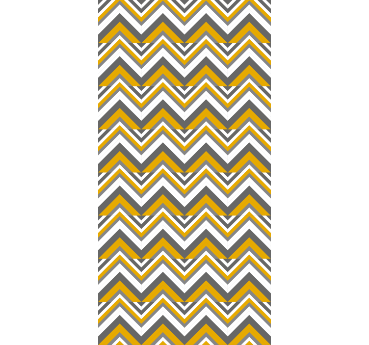 Chevron style wallpaper in bedroom - TenStickers