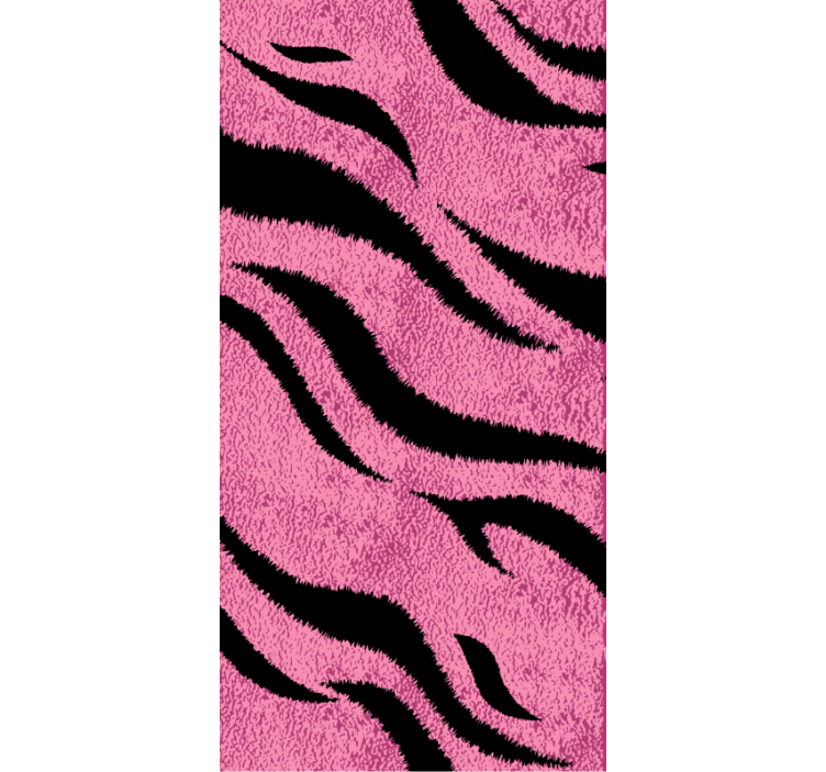 Animals wallpaper pink tiger skin - TenStickers