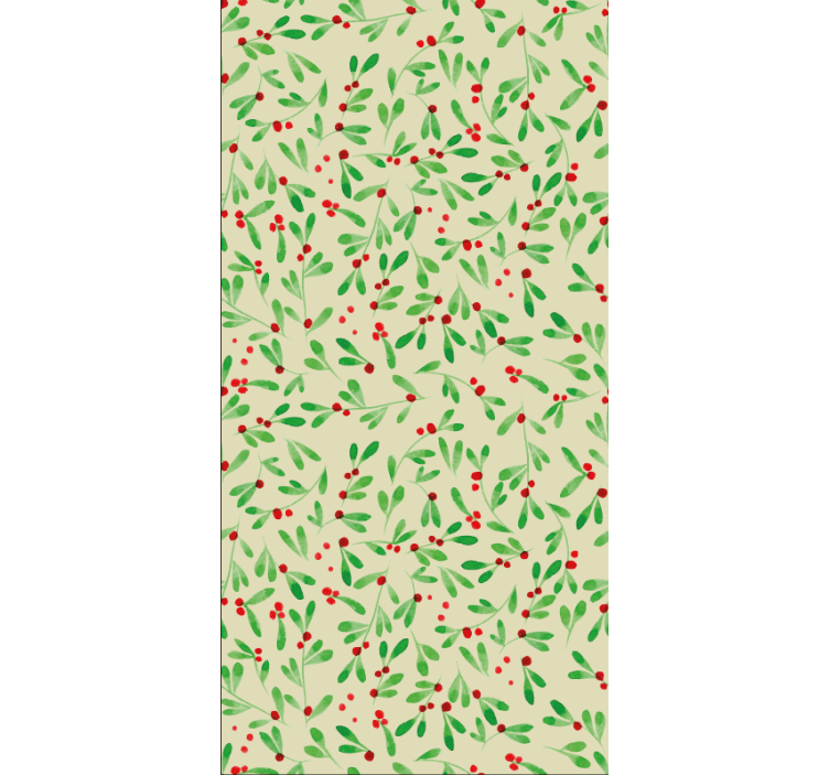 Holiday christmas wallpaper holiday berry design - TenStickers