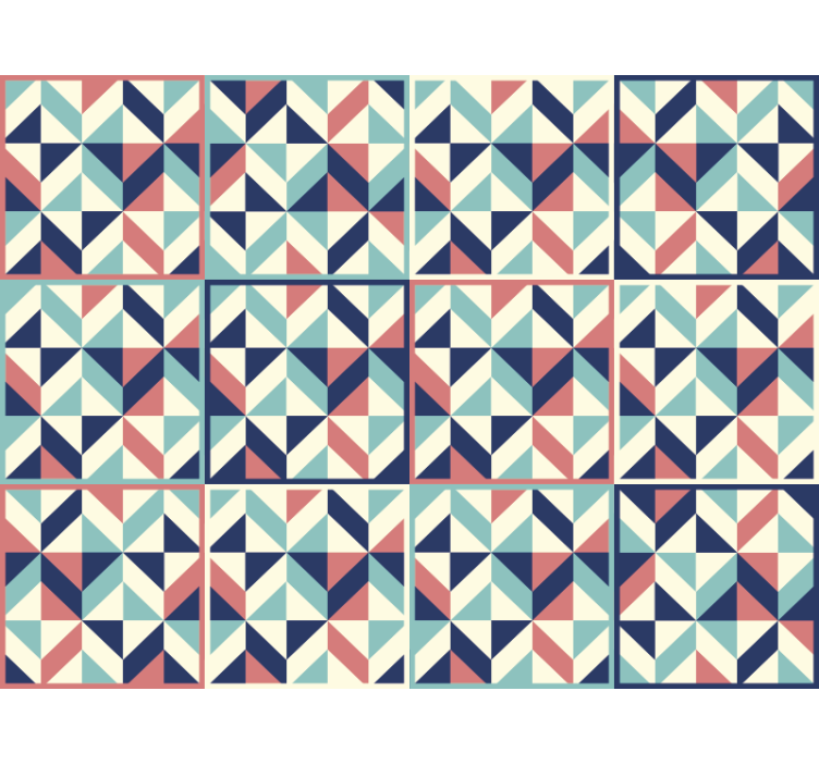 Wallpaper office geometric pattern surface - TenStickers