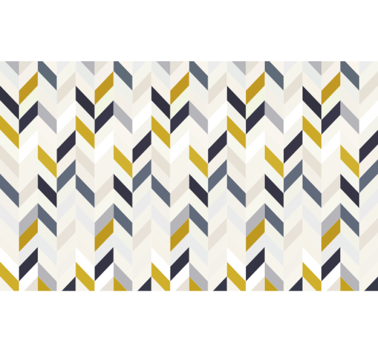 Wallpaper office with colored geometric features - TenStickers