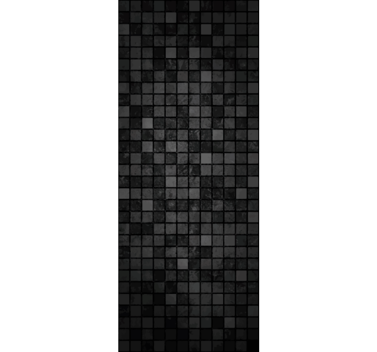 Wallpaper office black squares - TenStickers