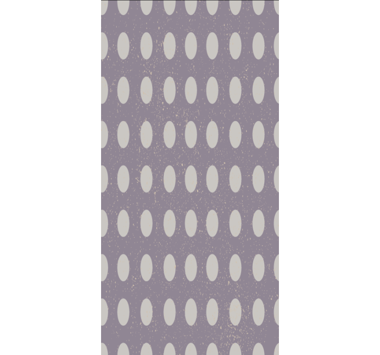 Wallpaper for dining area in gray and purple circles - TenStickers