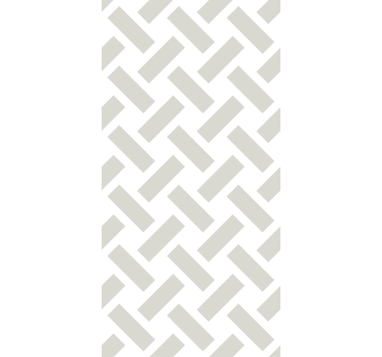 Wallpaper for dining area geometric white squares - TenStickers