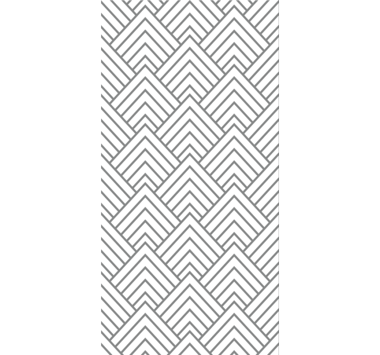 Wallpaper for dining area geometric labyrinth - TenStickers