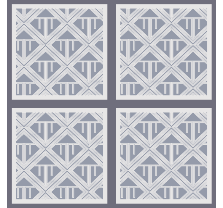 Wallpaper for dining area geometric pattern design - TenStickers