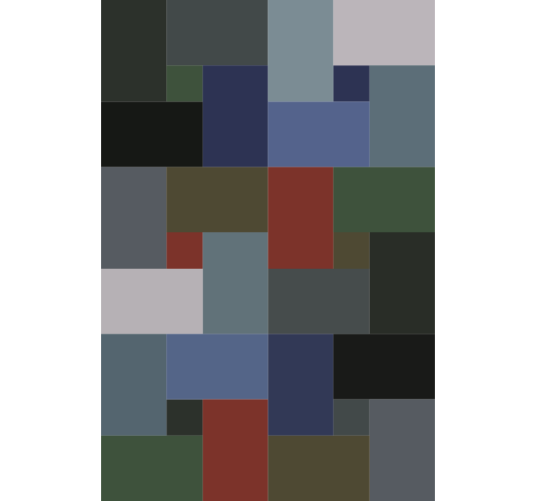 Wallpaper geometric block patterns - TenStickers