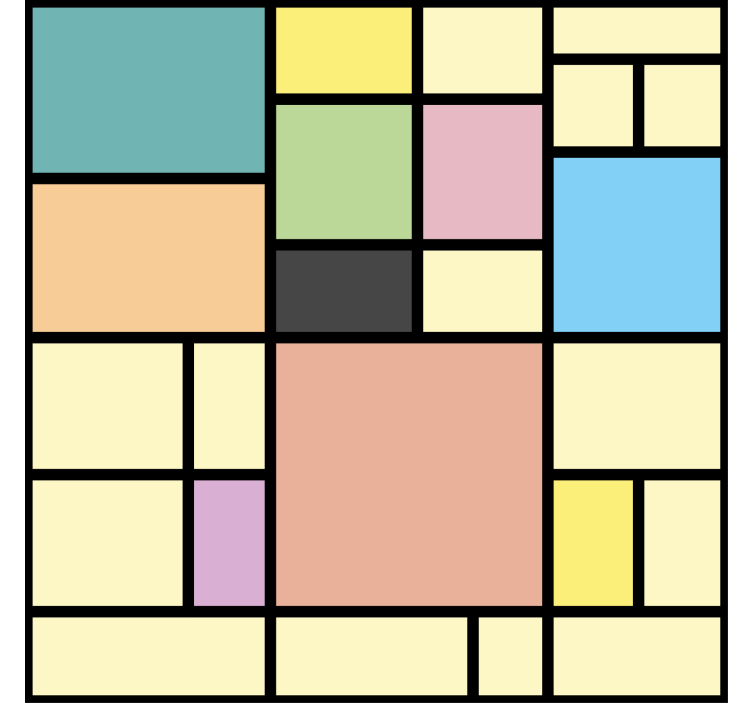 Wallpaper geometric vibrant geometry - TenStickers