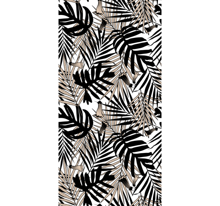 Nature wallpaper tropical leaf design - TenStickers
