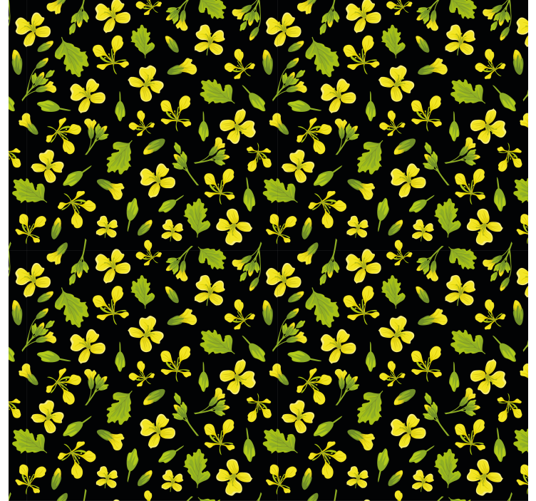 Nature wallpaper vibrant floral design - TenStickers
