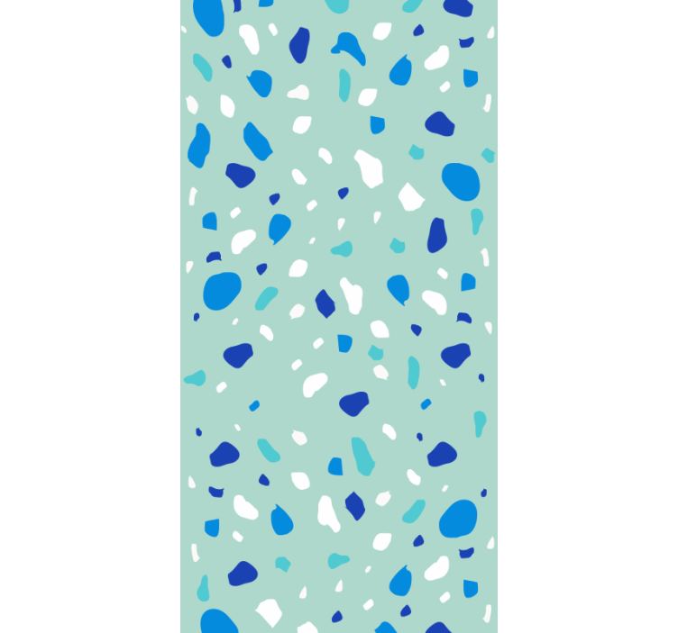 Textured wallpaper in blue terrazzo tones - TenStickers