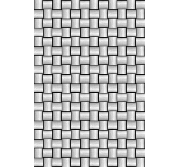 Marble effect wallpaper with grey squares pattern - TenStickers