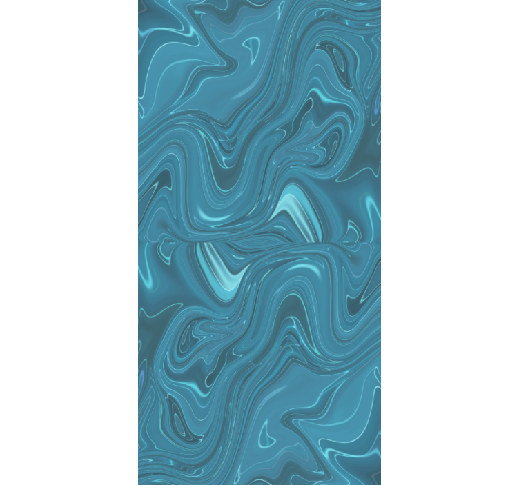 Marble effect wallpaper in ocean swirls - TenStickers