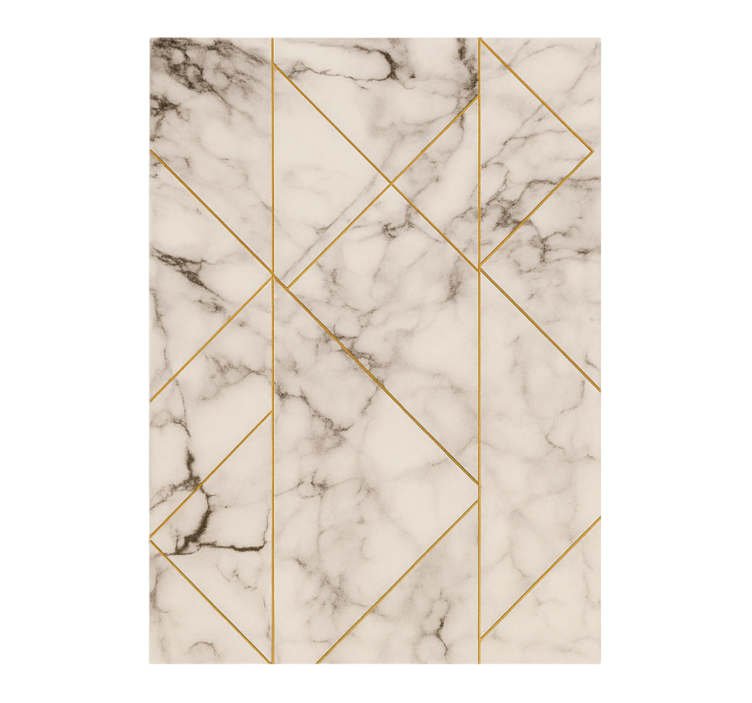 Marble effect wallpaper with grid elegant design - TenStickers