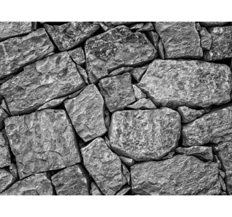 Stone effect wallpaper with irregular stone texture - TenStickers