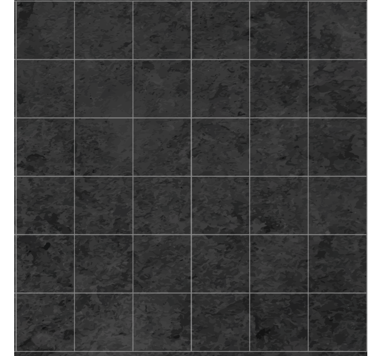 Stone effect wallpaper sleek black squares - TenStickers