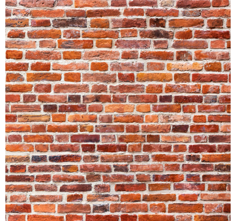 Stone effect wallpaper rustic red finish - TenStickers