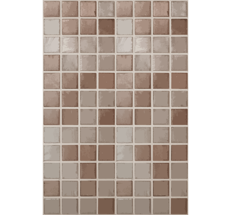 Tile effect wallpaper ceramic squares design - TenStickers