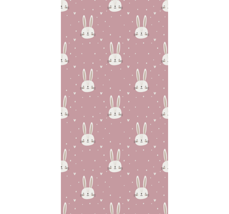 Wallpaper childrens room pink boho pattern - TenStickers
