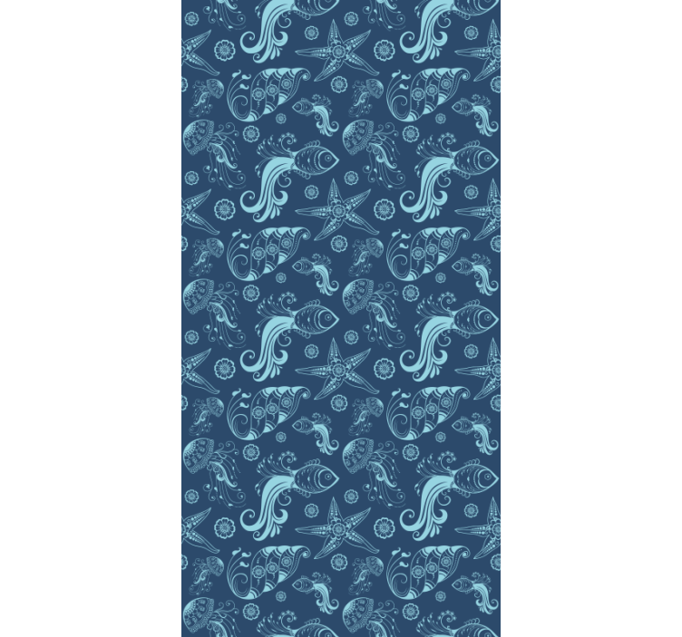 Wallpaper childrens room ocean fauna design - TenStickers