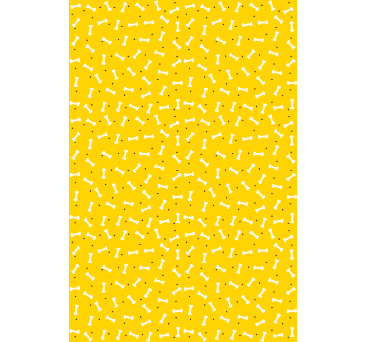 Wallpaper childrens room playful bone pattern - TenStickers