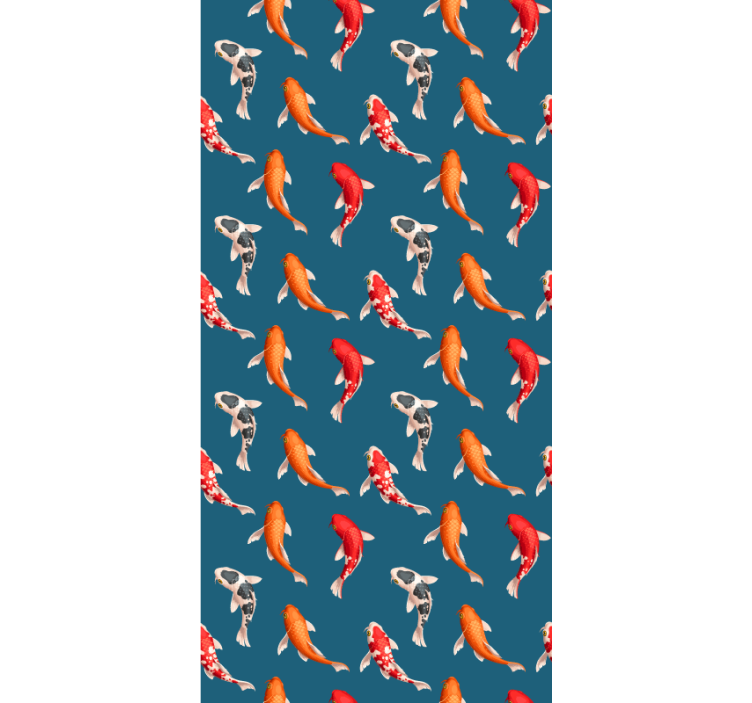 Wallpaper childrens room koi fish design - TenStickers