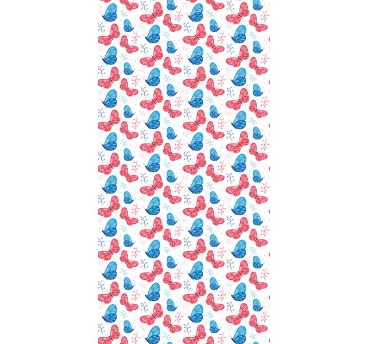Butterflies wallpaper with branches - TenStickers