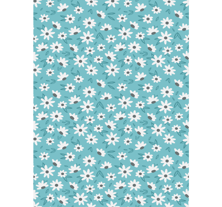 Hallway wallpaper granny chic flowers - TenStickers