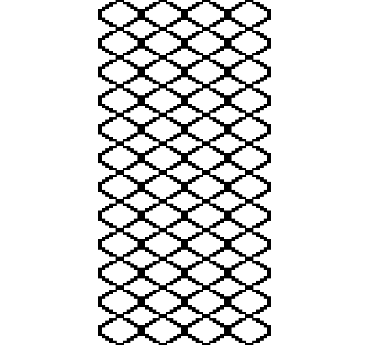 Nordic wallpaper black geometric diamonds design - TenStickers